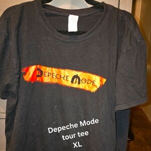 Vinyage Depeche Mode Black Tour Tee